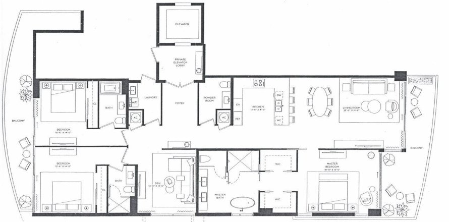 Condo in Pompano Beach, Florida, 3 bedrooms № 1072617