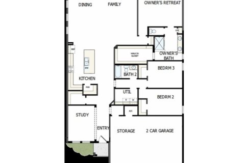 House floor plan «House», 3 bedrooms in Carmela