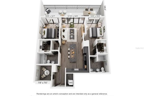 Appartement à louer à Saint Petersburg, Floride: 2 chambres, 113.15 m2 № 1762183 - photo 2