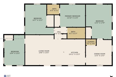 House in Miami, Florida 4 bedrooms, 154.12 sq.m. № 1814608 - photo 23