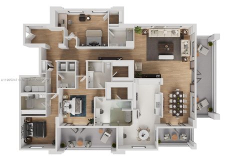 Apartment in Coral Gables, Florida 3 bedrooms, 270.44 sq.m. № 1955913 - photo 23