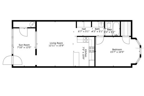 Condo in Saint Petersburg, Florida, 1 bedroom  № 1833637 - photo 15