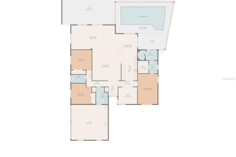 House in Palm Harbor, Florida 3 bedrooms, 213.58 sq.m. № 2238710 - photo 3