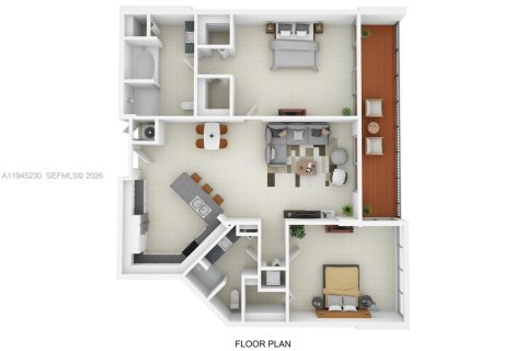 Condo in Miami Beach, Florida, 2 bedrooms  № 2001669 - photo 7