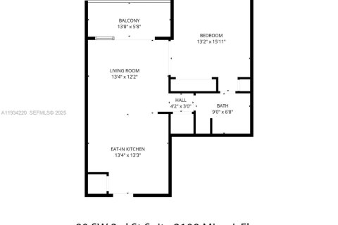 Condo in Miami, Florida, 1 bedroom  № 1992715 - photo 23