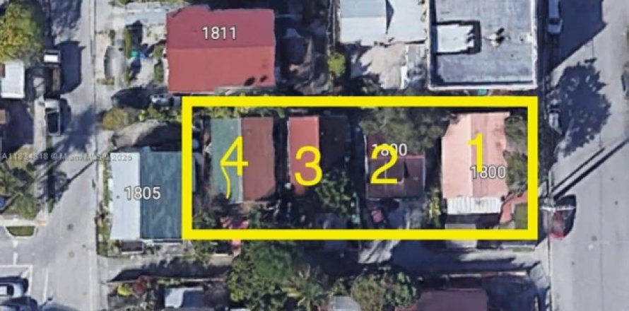 House in Miami, Florida 2 bedrooms, 52.12 sq.m. № 1814929