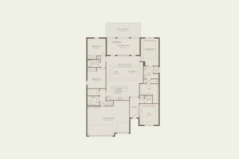 Townhouse floor plan «213SQM ASHBY», 3 bedrooms in ESTATES AT LAKEVIEW PRESERVE
