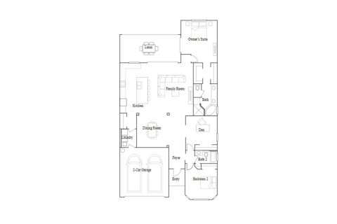 Townhouse floor plan «191SQM ANGELINA», 2 bedrooms in HERITAGE LANDING