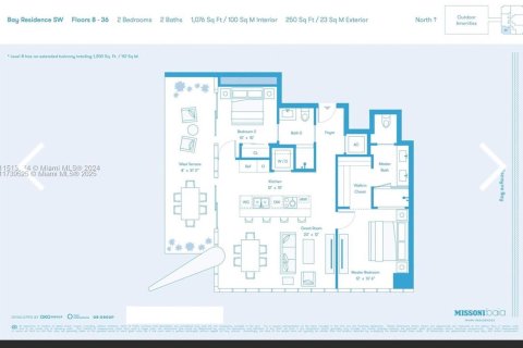 Condo in Miami, Florida, 2 bedrooms  № 1487794 - photo 1