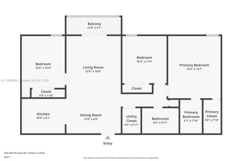 Condominio en venta en Miami, Florida, 3 dormitorios, 95.13 m2 № 1889646 - foto 25