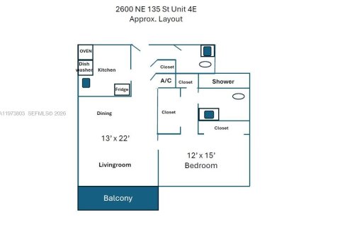 Condominio en venta en North Miami, Florida, 1 dormitorio, 69.12 m2 № 2033365 - foto 15