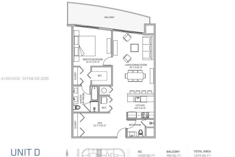 Condominio en alquiler en Miami, Florida, 1 dormitorio, 96.43 m2 № 2076402 - foto 8