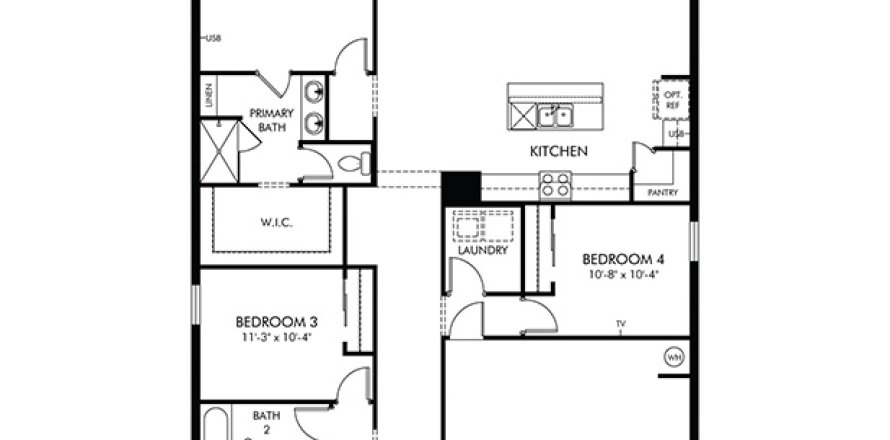Villa ou maison à Haines City, Floride 4 chambres, 170.94 m2 № 1842289