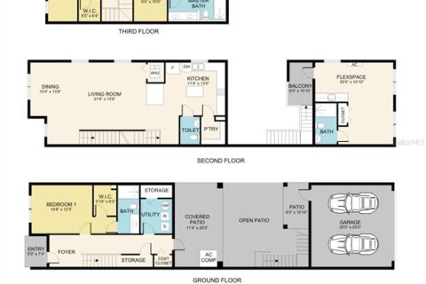 Adosado en venta en Saint Petersburg, Florida, 3 dormitorios, 266.82 m2 № 1778810 - foto 5