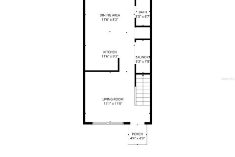 Купить таунхаус в Киссимми, Флорида 5 комнат, 89.19м2, № 2223001 - фото 15