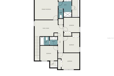 House in Zephyrhills, Florida 5 bedrooms, 205.96 sq.m. № 1835232 - photo 22