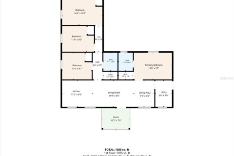 House in Tampa, Florida 4 bedrooms, 102.19 sq.m. № 2196055 - photo 21