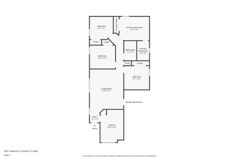 Casa en venta en Orlando, Florida, 4 dormitorios, 109.35 m2 № 1838491 - foto 1