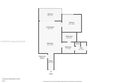 Купить кондоминиум в Майами-Бич, Флорида 50.54м2, № 2012695 - фото 25