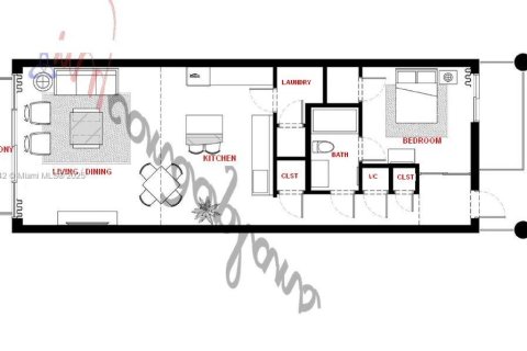 Снять в аренду кондоминиум в Майами-Бич, Флорида 1 спальня, 93.92м2, № 1972803 - фото 3