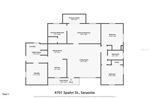 Купить виллу или дом в Сарасота, Флорида 11 комнат, 147.53м2, № 2277179 - фото 29