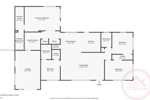 House in Miami, Florida 4 bedrooms, 152.55 sq.m. № 1944411 - photo 29