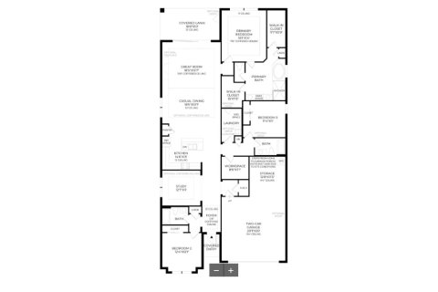 Планировка объекта «House» 3 спальни в ЖК Regency at Avenir - Palms Collection
