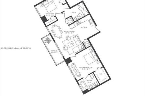 Купить кондоминиум в Майами, Флорида 2 спальни, 87.7м2, № 1957982 - фото 17