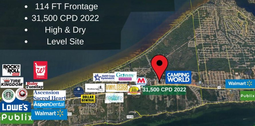 Propiedad comercial en Gulf Breeze, Florida № 558082