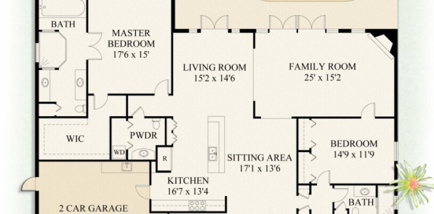 House in Lake Clarke Shores, Florida 3 bedrooms, 238.57 sq.m. № 1022162