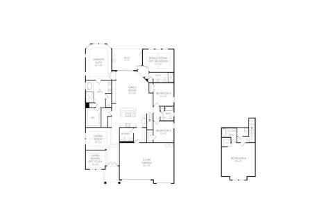 Планировка виллы или дома «House» 5 спален в ЖК Holly Landing at SilverLeaf