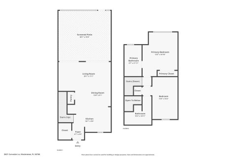 Touwnhouse à vendre à Kissimmee, Floride: 2 chambres, 125.42 m2 № 1583321 - photo 5