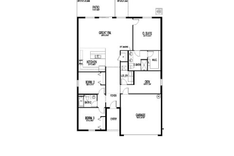 Планировка Виллы или дома «House» 4 спальни в ЖК Hilltop Point by M/I Home
