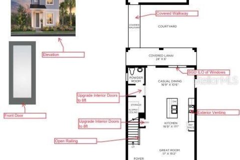House in Apopka, Florida 3 bedrooms, 177.16 sq.m. № 1807519 - photo 3