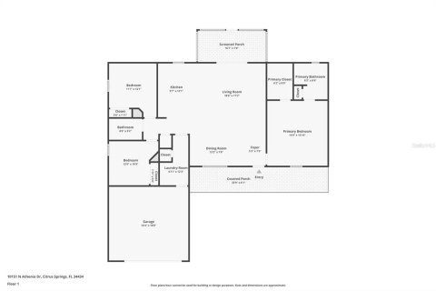 Villa ou maison à vendre à Citrus Springs, Floride: 3 chambres, 149.94 m2 № 2396927 - photo 7