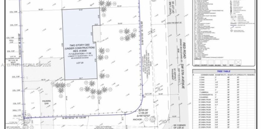 Terreno en Pinecrest, Florida № 2043845