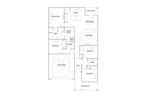 Townhouse floor plan «169SQM», 4 bedrooms in MAHOGANY WOODS
