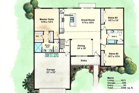 Casa en venta en Citrus Springs, Florida, 3 dormitorios, 155.24 m2 № 2157988 - foto 20