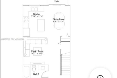 Adosado en venta en Miami, Florida, 3 dormitorios, 123.37 m2 № 2032841 - foto 27