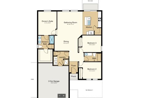 Планировка Виллы или дома «4756 Vellacito Way» 3 комнаты в ЖК Tierra del Sol