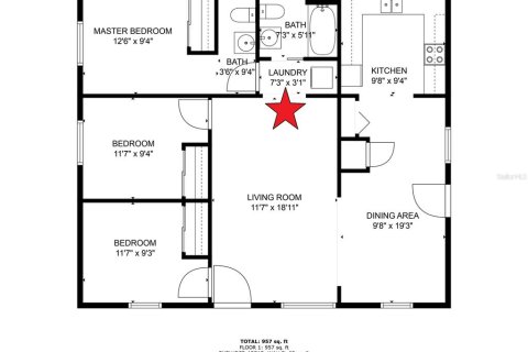 House in Dade City, Florida 3 bedrooms, 94.76 sq.m. № 1765135 - photo 26