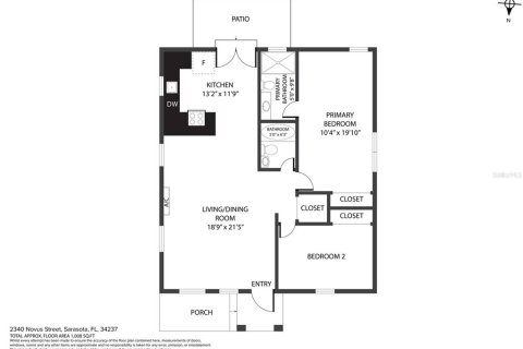 House in Sarasota, Florida 2 bedrooms, 94.76 sq.m. № 1827247 - photo 22