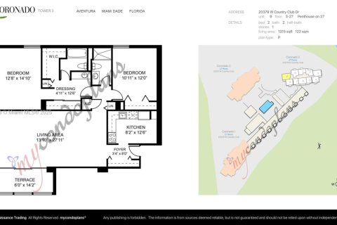 Condo in Aventura, Florida, 2 bedrooms  № 1896655 - photo 13