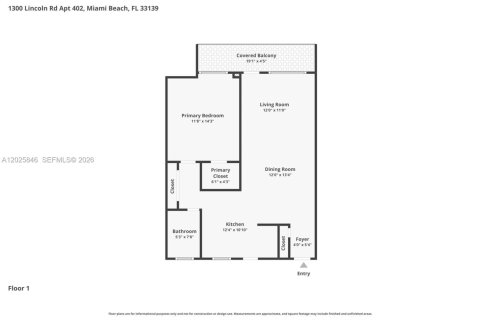 Condominio en venta en Miami Beach, Florida, 1 dormitorio, 67.82 m2 № 2186087 - foto 22