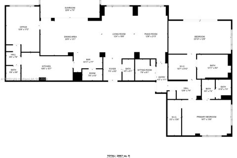 Condo in Miami, Florida, 3 bedrooms  № 1332895 - photo 4