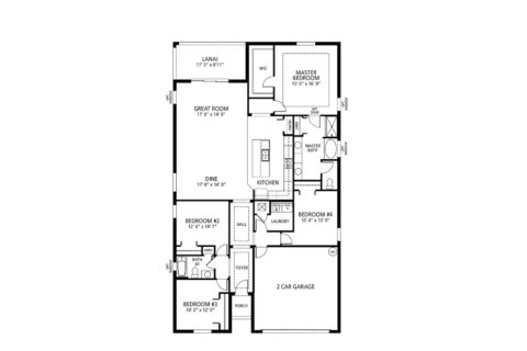 House floor plan «2022 Canton Park Dr», 2 bedrooms in Canton Park