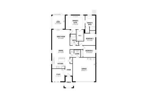 House floor plan «161SQM», 3 bedrooms in PARKVIEW AT LONG LAKE RANCH