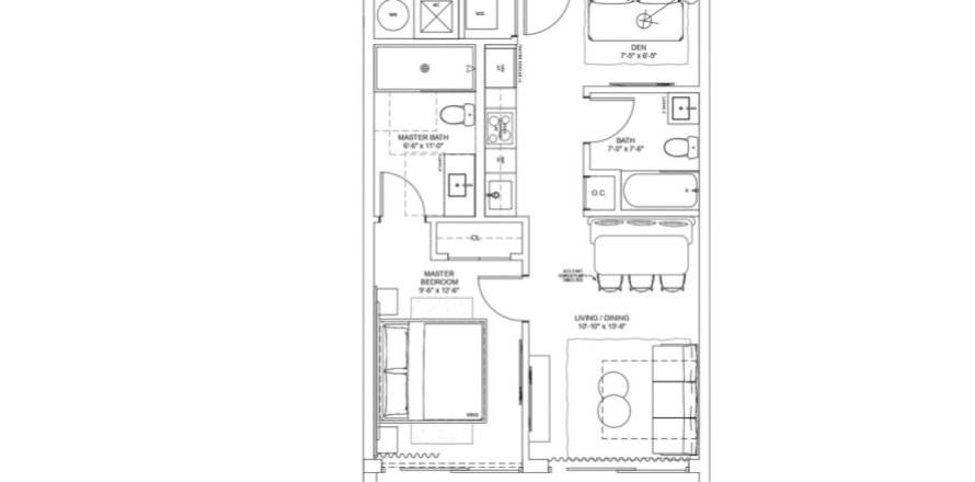 Apartment in NEXO RESIDENCES in Miami, Florida 1 bedroom, 64 sq.m. № 386446