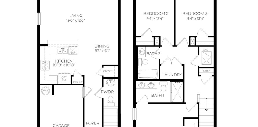 Townhouse in Daytona Beach, Florida 3 bedrooms, 135.92 sq.m. № 1782627
