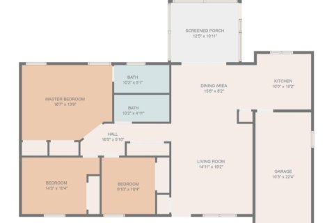House in Sebastian, Florida 3 bedrooms, 124.86 sq.m. № 1216405 - photo 1